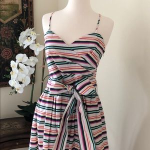Striped V neck Sundress -  sz 6 -  NWT